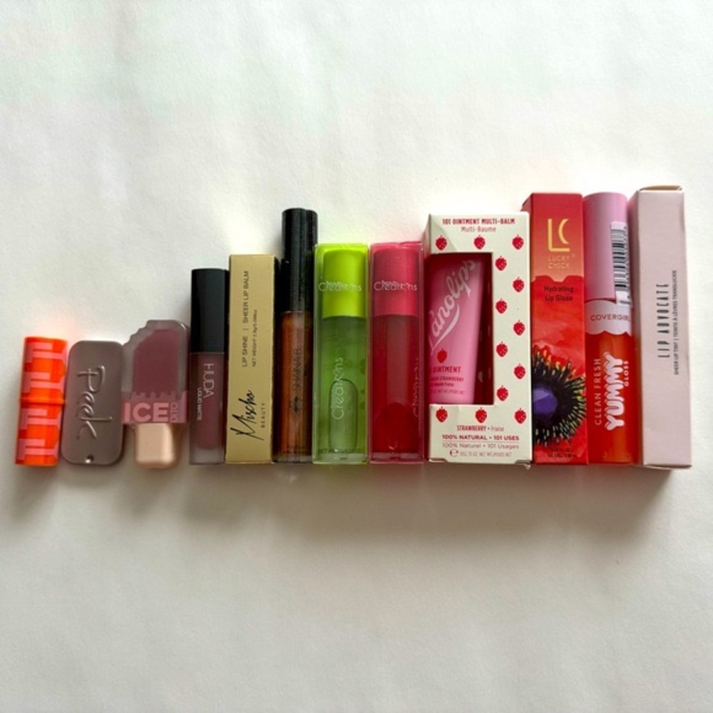 Twelve (12) lip products, all new and unused